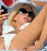 Victoria Silvstedt in a bikini